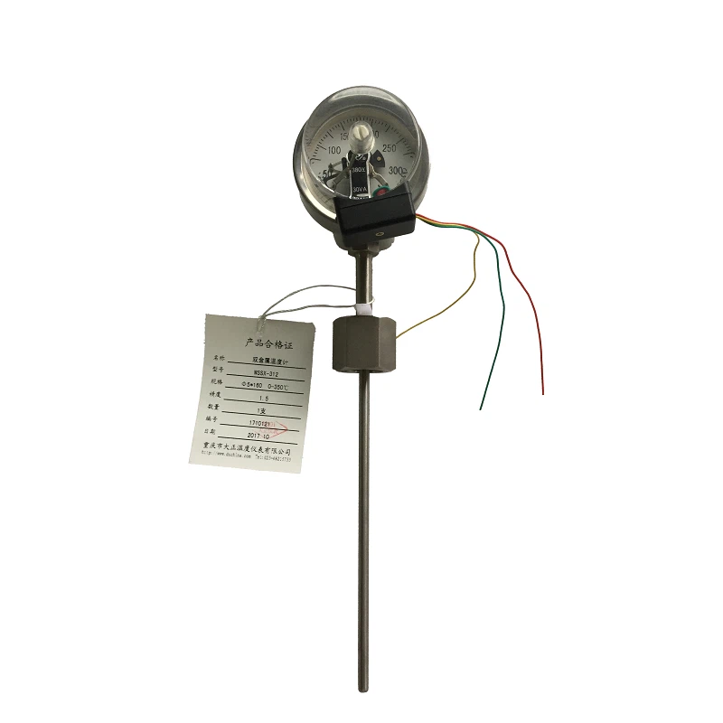 Bimetal Thermometer With Switch Contacts